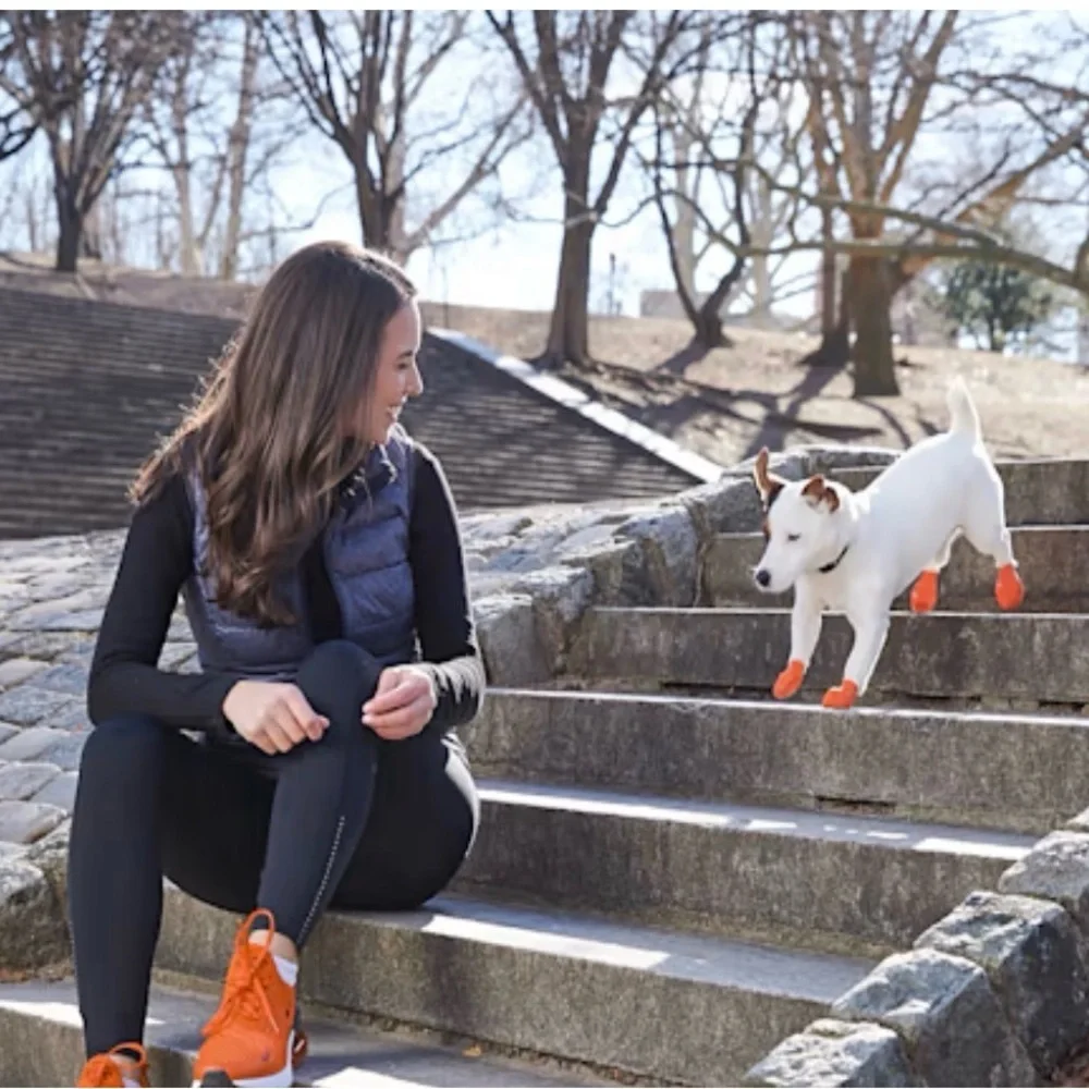 Protex Pawz Rubber Dog‎ Boots X-Small - Orange